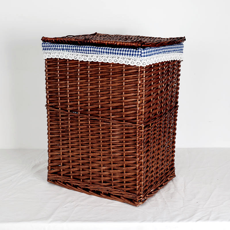 Women's laundry basket with elegant fabric cover and unique design Bowlift