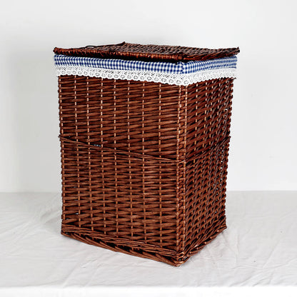 Women's laundry basket with elegant fabric cover and unique design Bowlift