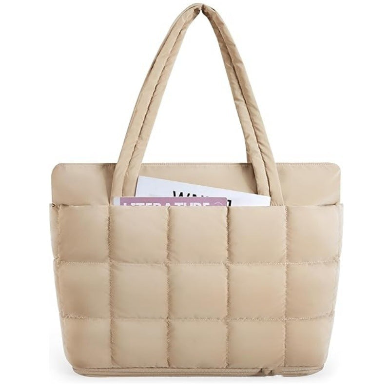 Quilted Oversized Tote Bag Acalora