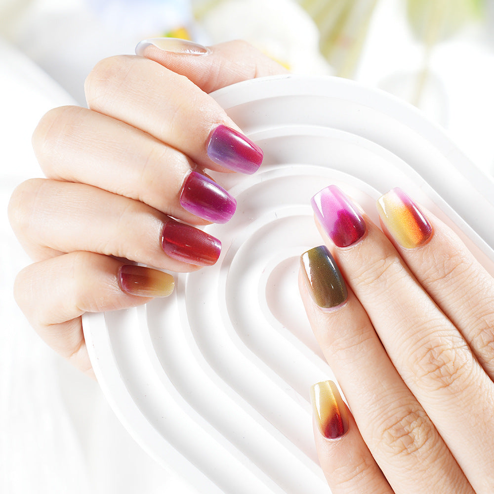 Ombre Gradient Press-On Nail Set Acalora