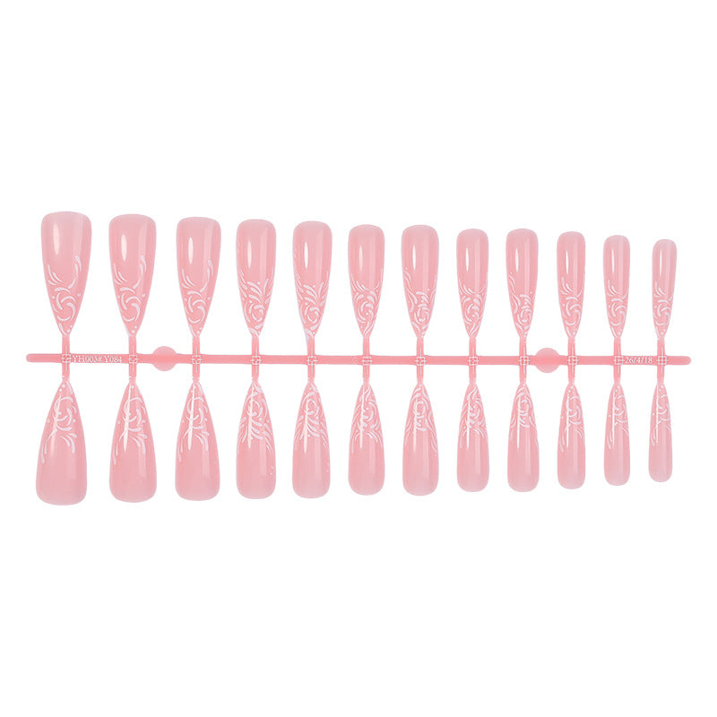 Elegant Stiletto Press-On Nail Art Set Acalora