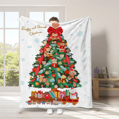 Holiday-Themed Fleece Throw Blanket