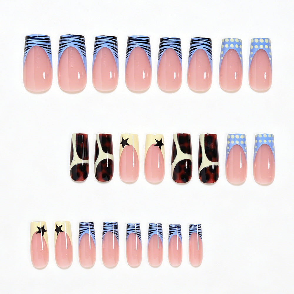 Creative Patterned Press-On Nail Set Acalora