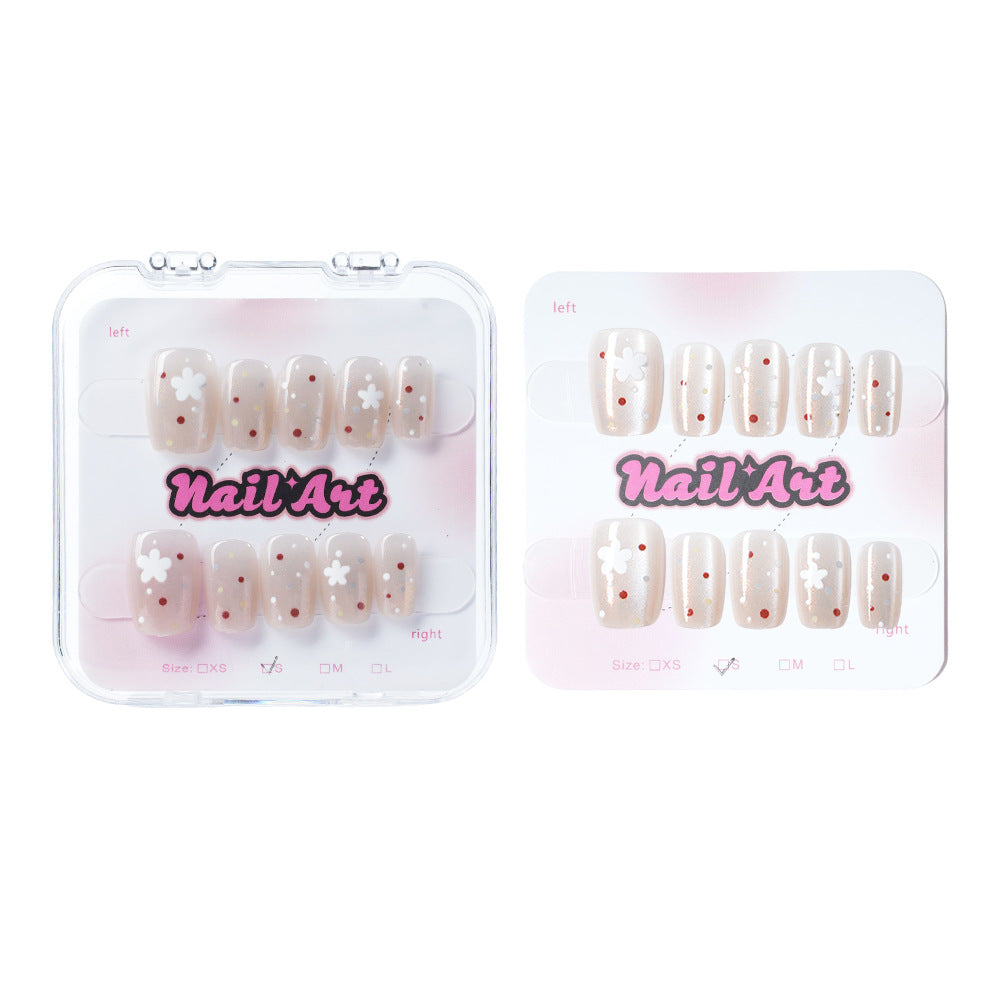 Floral Design Press-On Nail Art Acalora