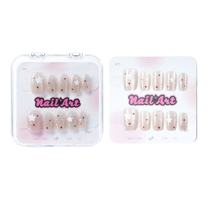 Floral Design Press-On Nail Art Acalora