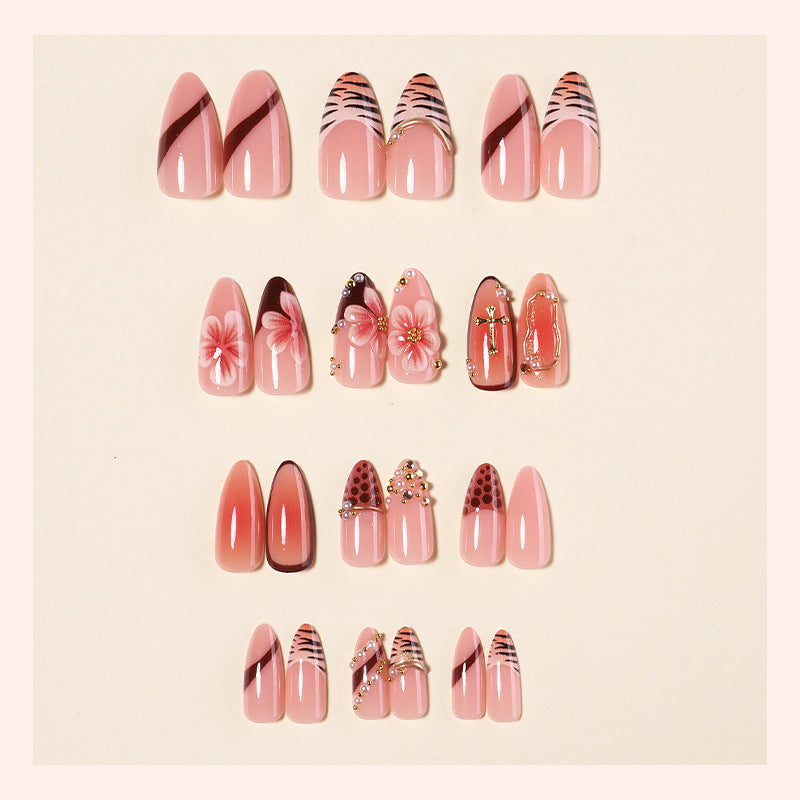 Floral Articulate Press-On Nail Set Acalora