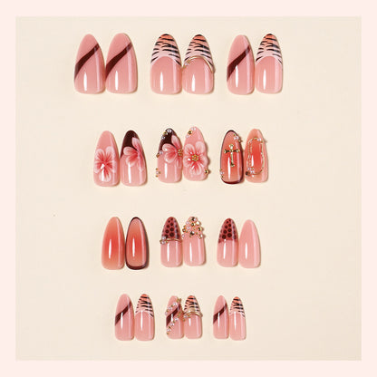Floral Articulate Press-On Nail Set Acalora