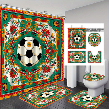 Basketball-Themed Bathroom Decor Set