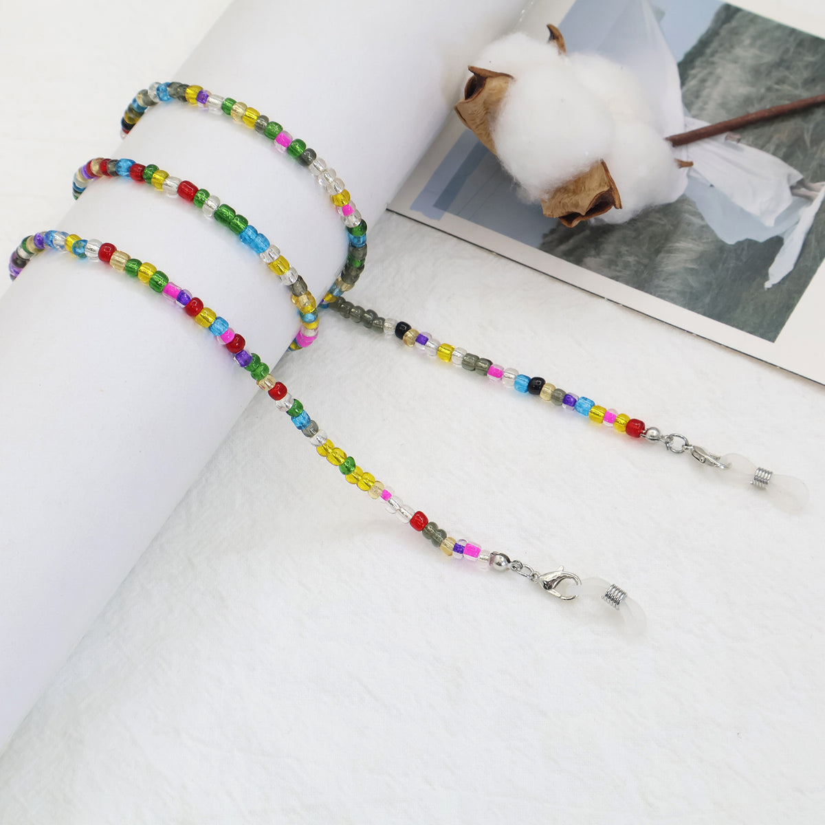 Beaded Eyewear Retainer Chain Acalora