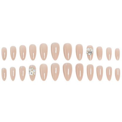 Artificial nail set with elegant pearl design and high-gloss surface Acalora