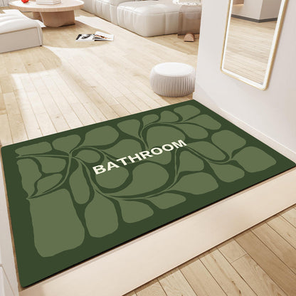 Decorative Floral Bathroom Mat Acalora