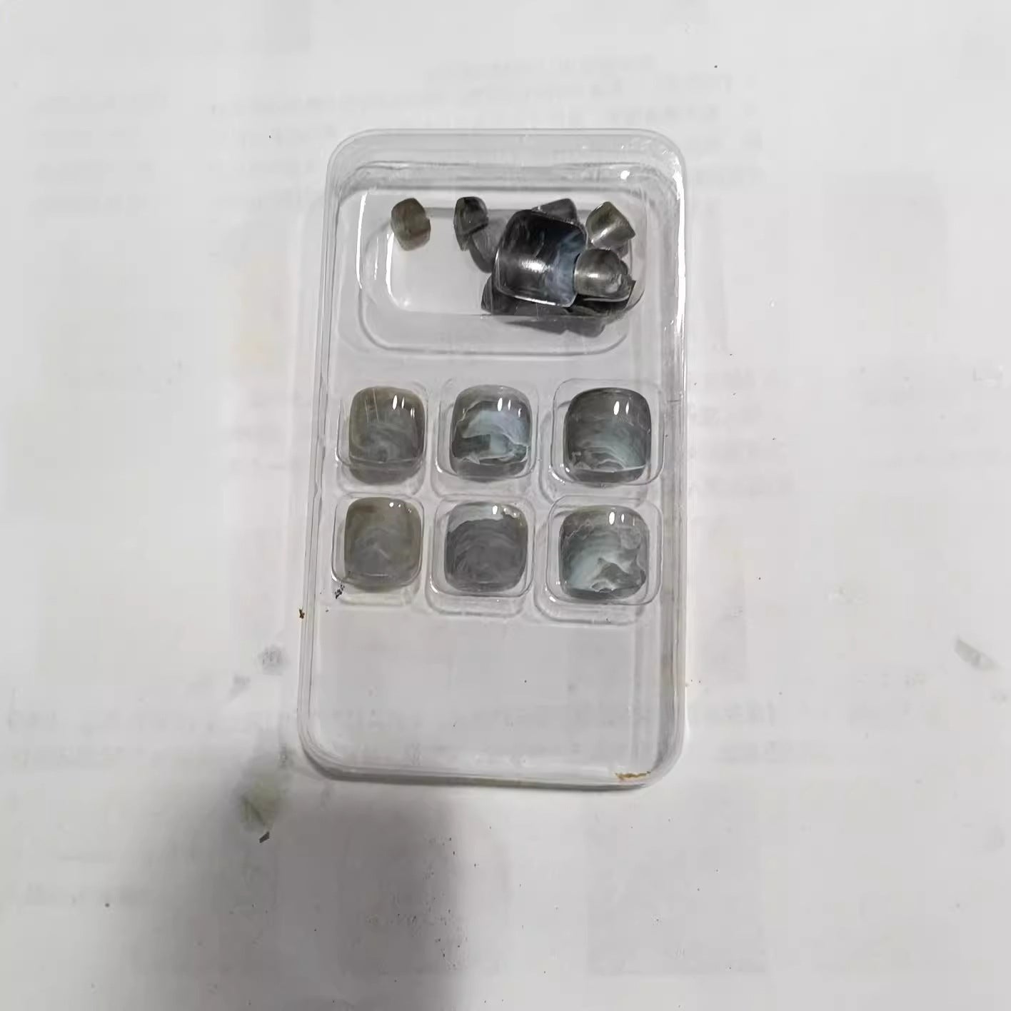 Marble Effect Press-On Nail Set Acalora