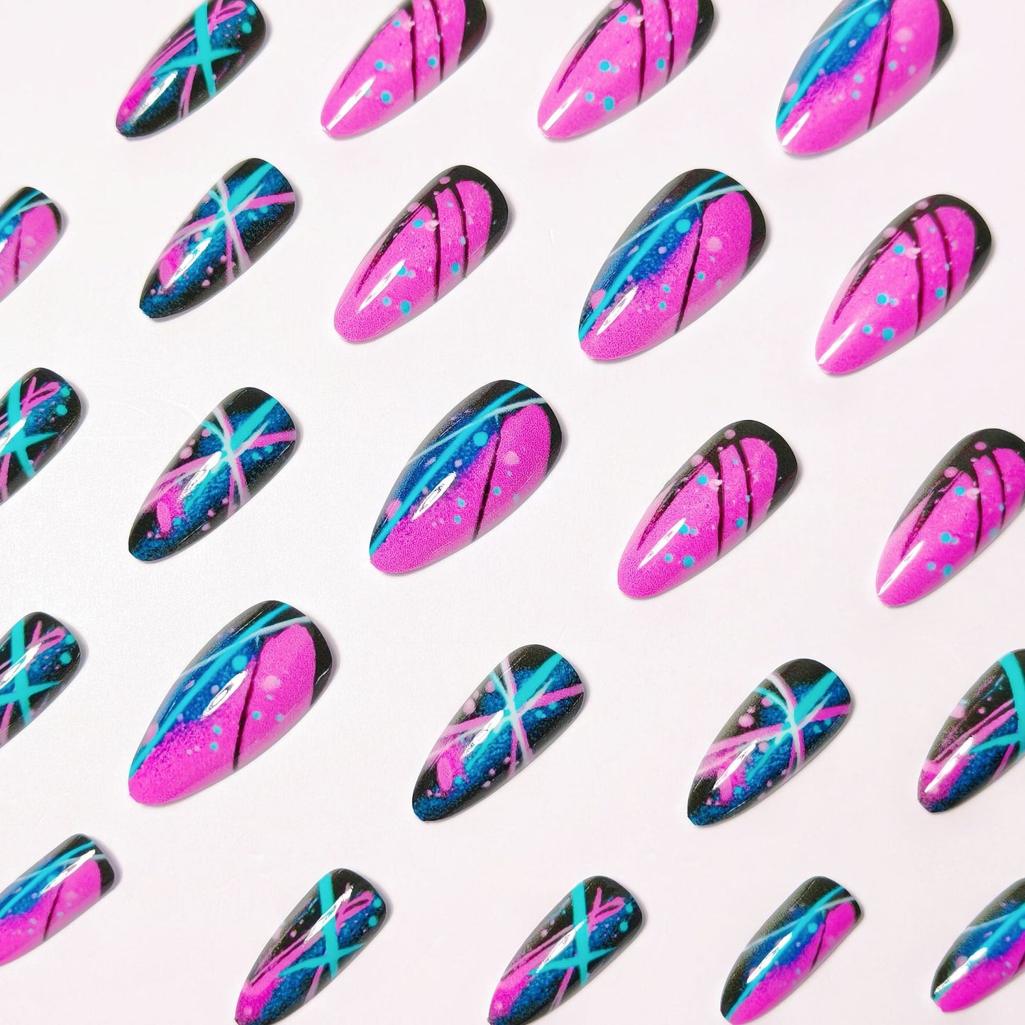 Creative Abstract Nail Art Acalora