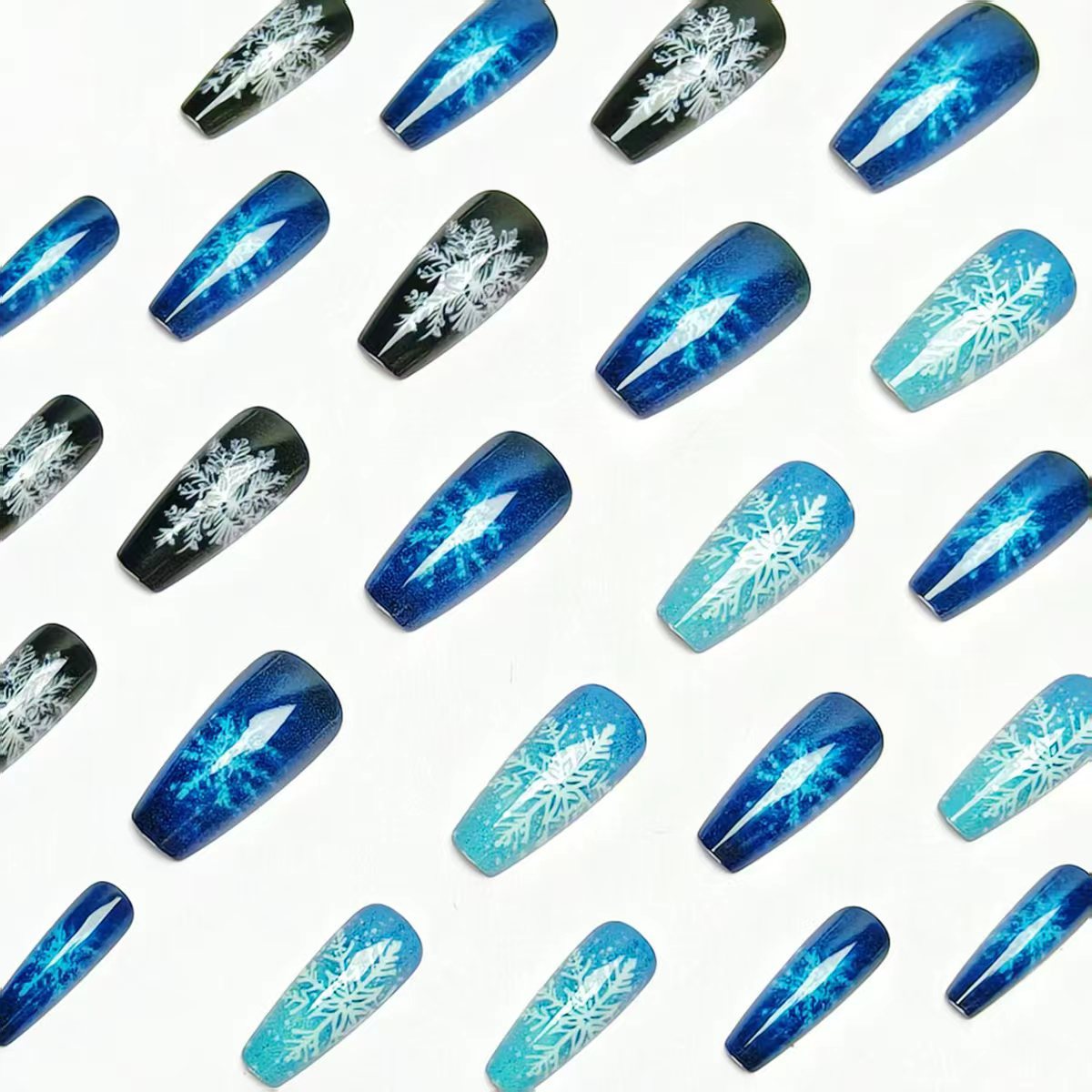 Frosted Snowflake Nail Art Acalora
