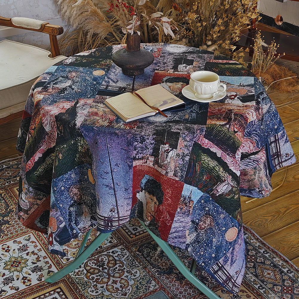 Elegant Floral Table Cover