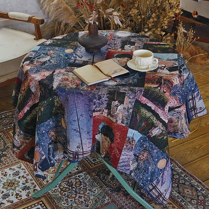 Elegant Floral Table Cover