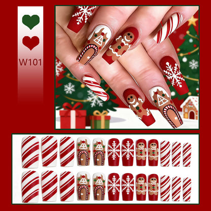 Creative nail art set with festive Christmas design Acalora