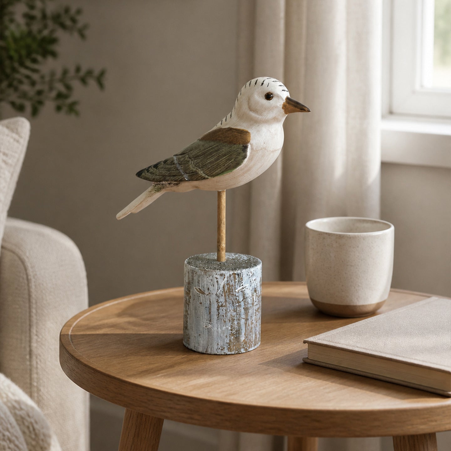 Charming Bird Sculpture Accent