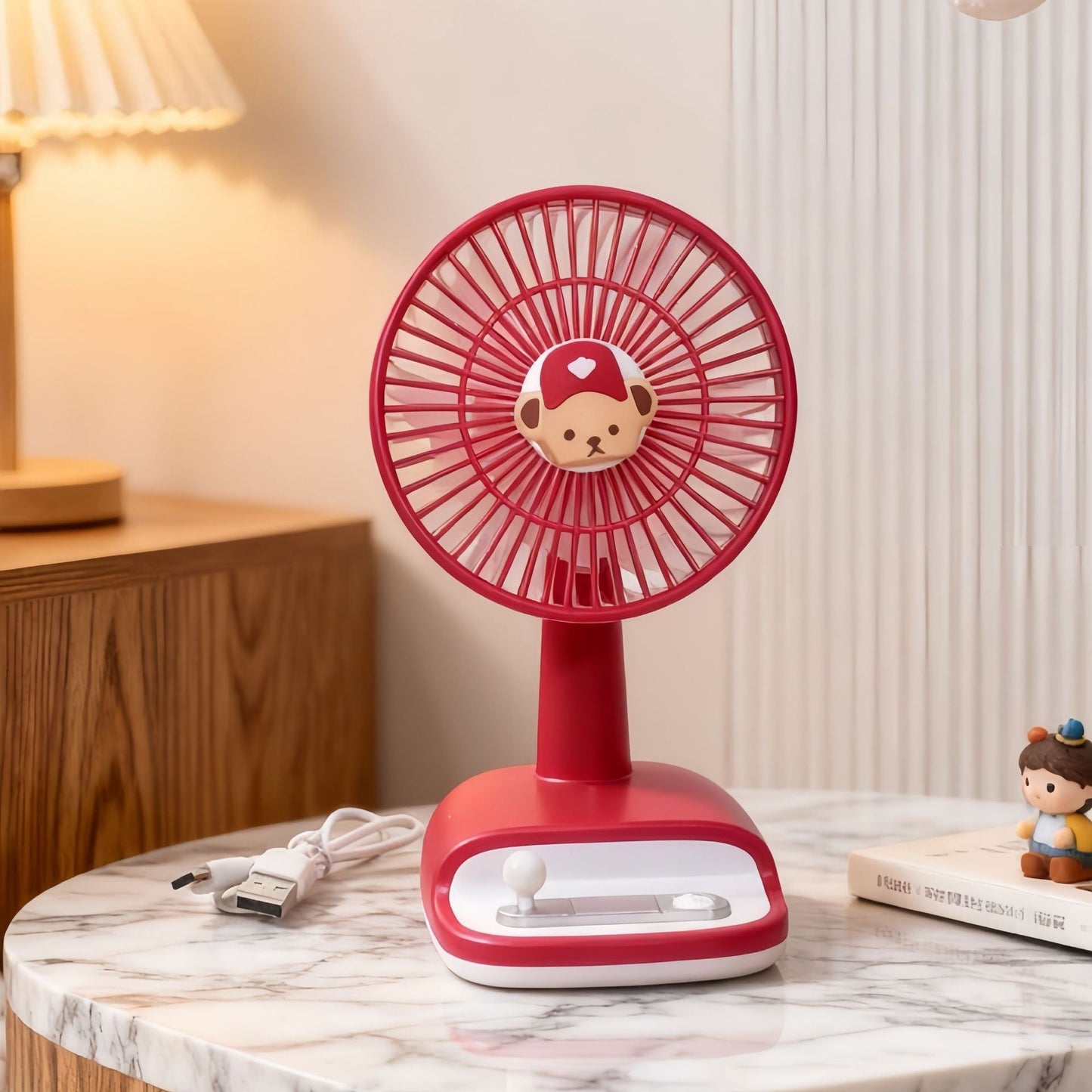 Women's desk fan with flexible tilt angle Skanto