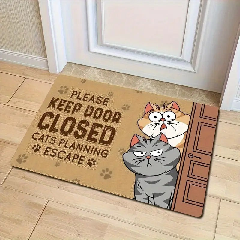 Cartoon-Themed Doormat