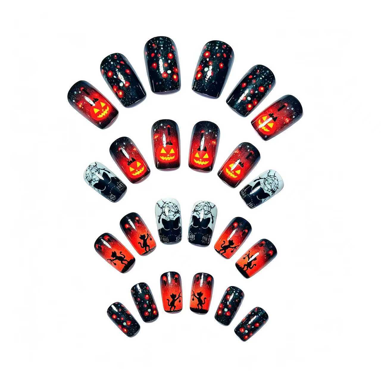 Halloween-Inspired Decorative Nail Art Acalora