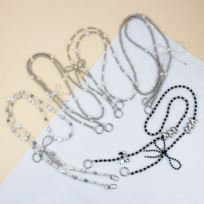 Elegant Pearl and Silver Necklace Acalora