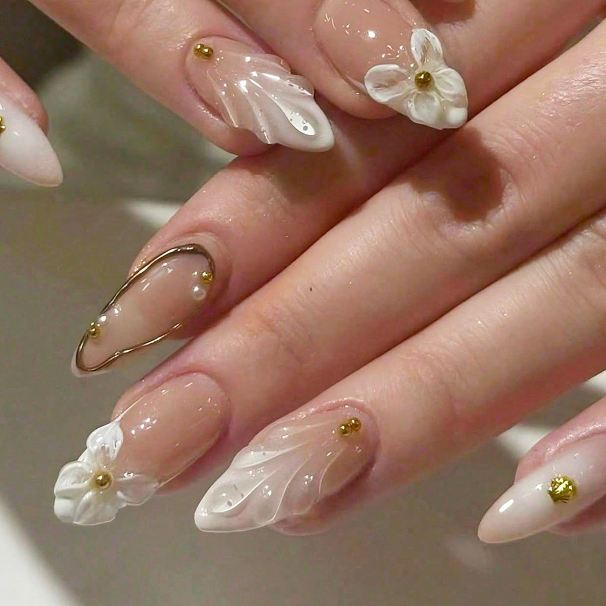 Decorative Premium Press-On Nail Art Set Acalora 1788495927