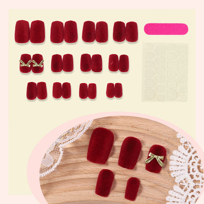 Velvet Press-On Nail Set Acalora