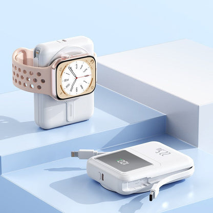 Portable power bank with integrated Apple Watch mounting mechanism and fast charging function Bowlift