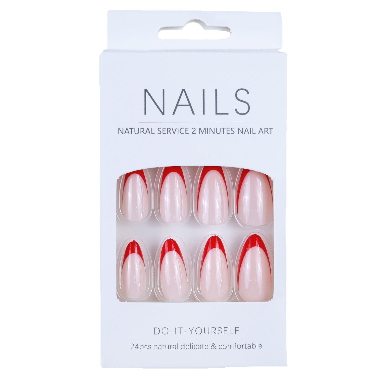Artificial nails in elegant fringe design Acalora