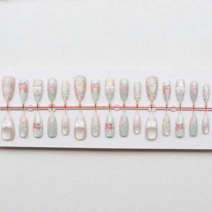Themed Press-On Nail Art Set Acalora