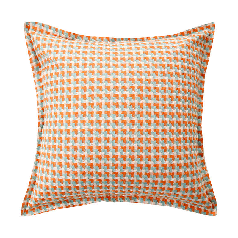 Decorative Geometric Patterned Cushion