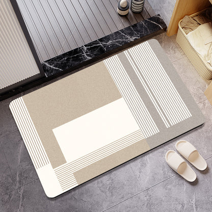 Artistic Cat-Themed Bath Mat Acalora