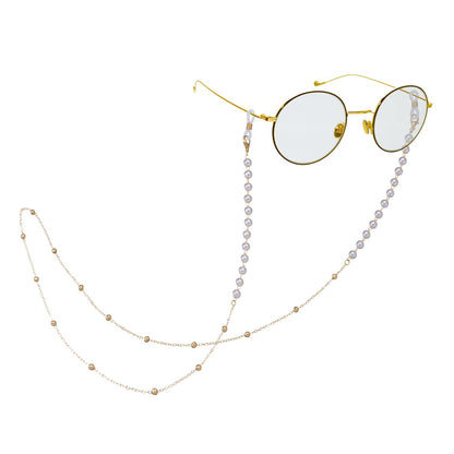 Crystal-Accented Eyewear Chain Acalora