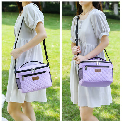 Women's insulated cooler bag with multiple compartments Skanto