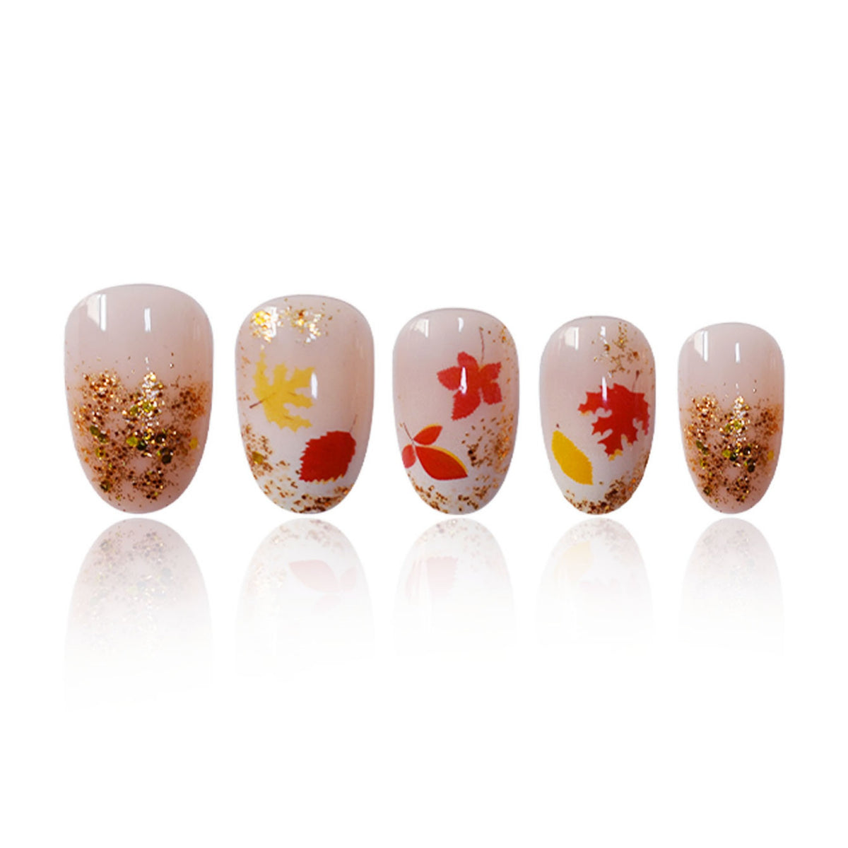 Autumn Leaf Press-On Nails Acalora