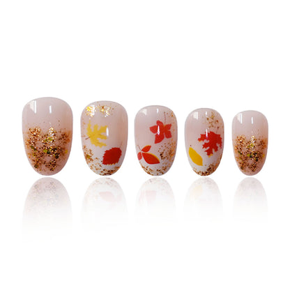 Autumn Leaf Press-On Nails Acalora