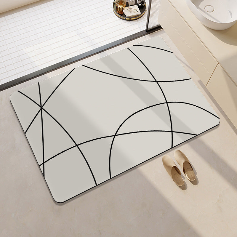 Artistic Cat-Themed Bath Mat Acalora