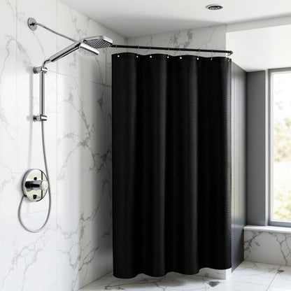 Textured Waterproof Shower Curtain