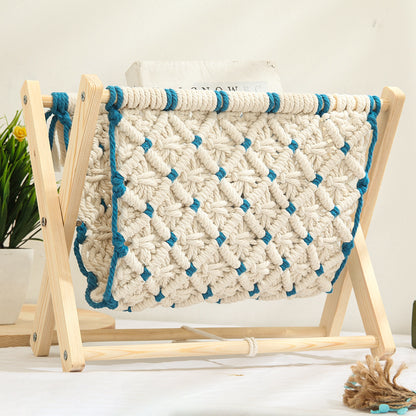 Woven Macrame Storage Organizer Acalora
