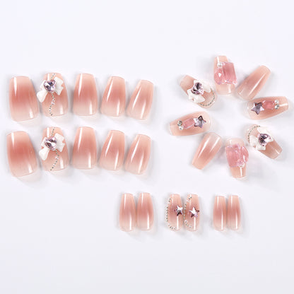 Artistic 3D Floral Press-On Nail Set Acalora