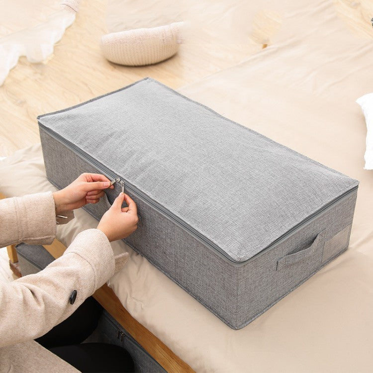Practical storage box with removable lid and carrying handles Acalora