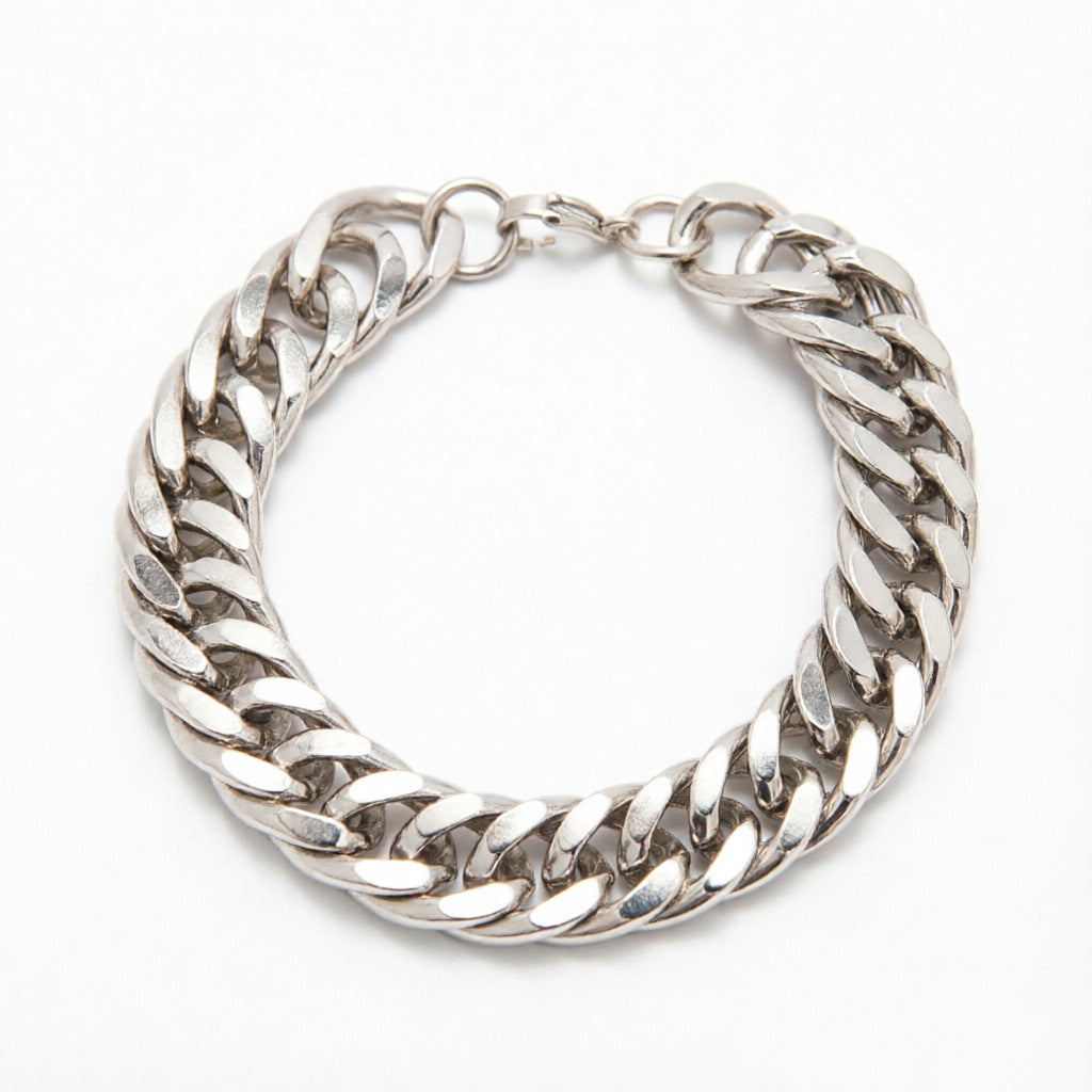 Bold Cuban Link Chain Bracelet Acalora