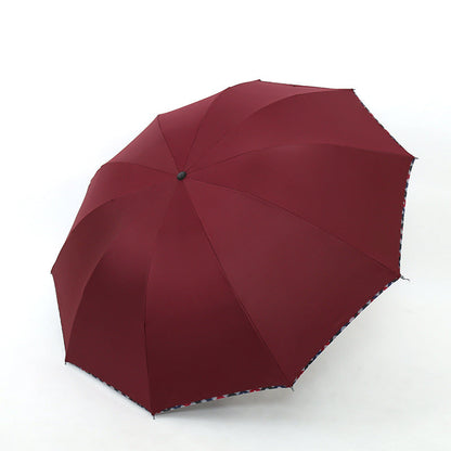 Ladies' umbrella with durable wind protection system Bowlift