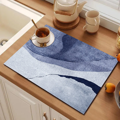 Abstract Geometric Kitchen Mat Acalora