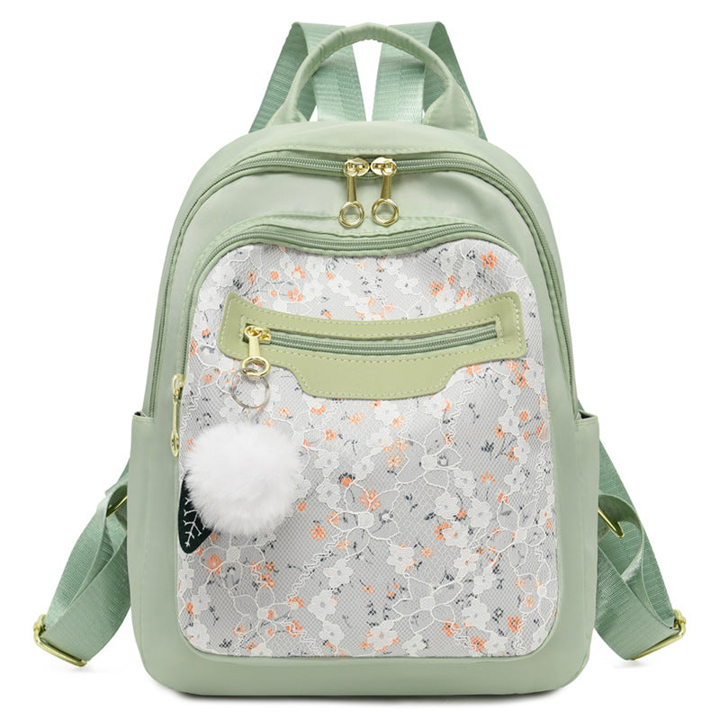 Floral Patterned Casual Backpack Acalora