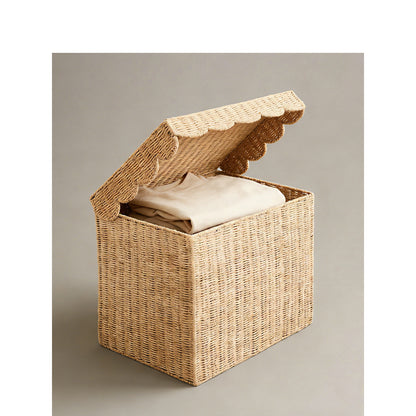Storage basket with lid Acalora