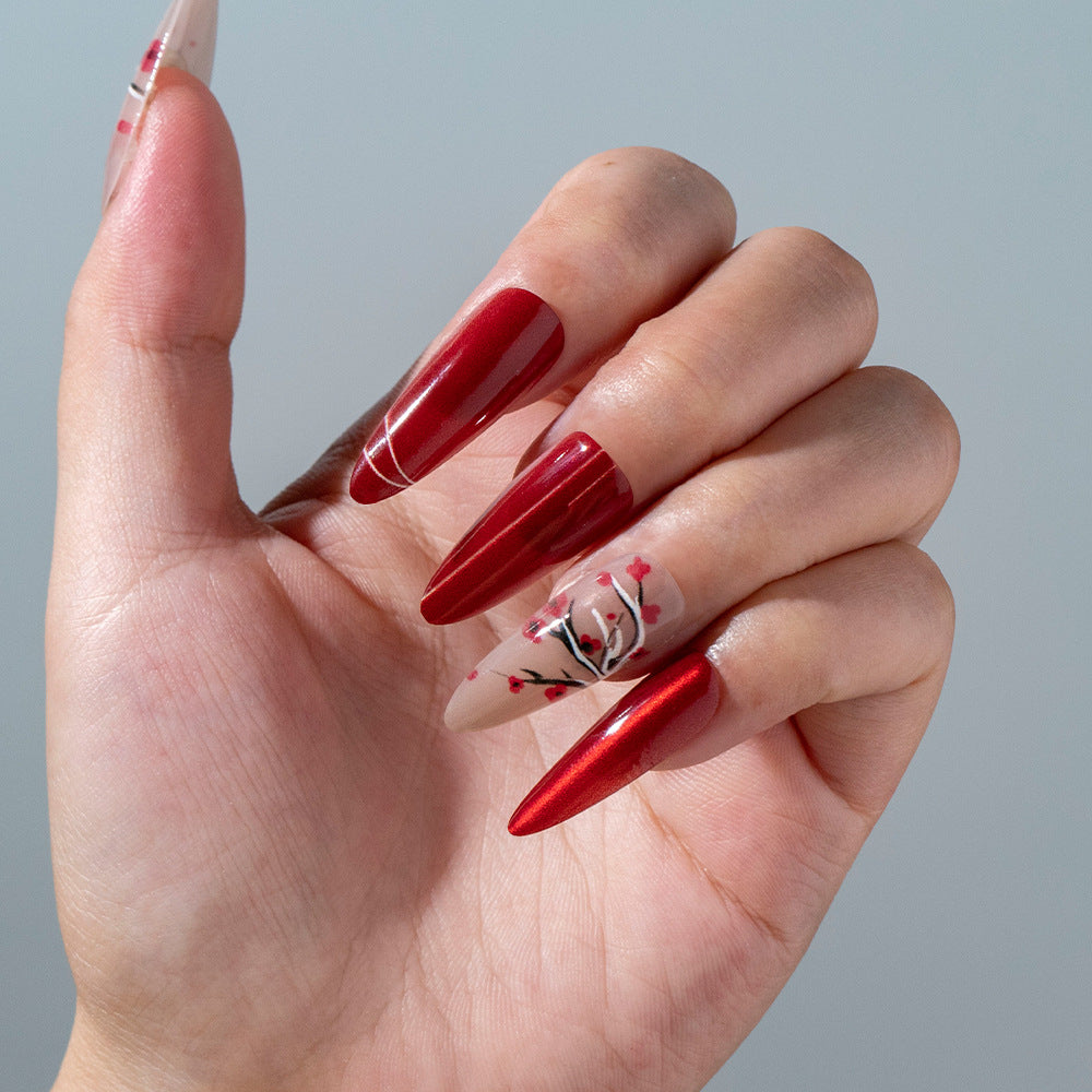 Artistic Cherry Blossom Press-On Nail Set Acalora 1788157506