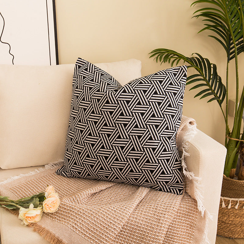 Decorative Dot Print Throw Pillow