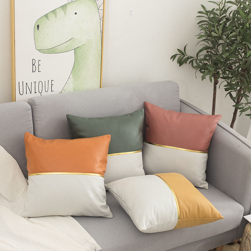 Elegant Trimmed Decorative Cushion